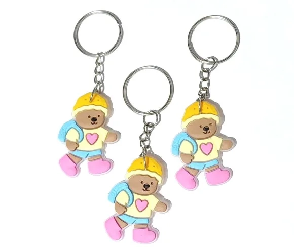 Chaveiro Urso Bobbie Goods Emborrachado Pacote com 6 Unidade