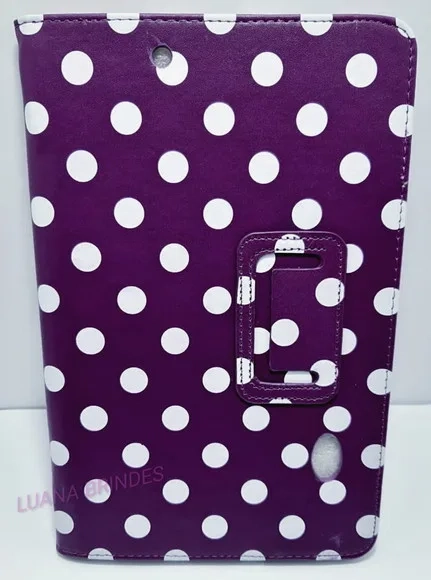 Capa Roxa de Couro para Tablet - 1 Unidade