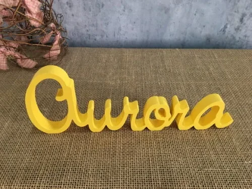 Letras Decorativas - nome em MDF Linha Cursiva