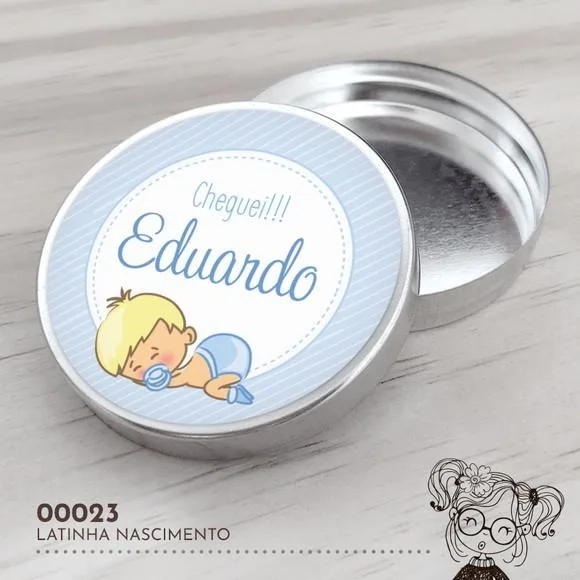 Latinha Adesivada Nascimento - 00023