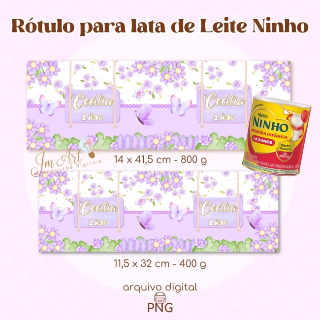 Arquivo Digital - Rótulo para Lata Jardim Encantado 4