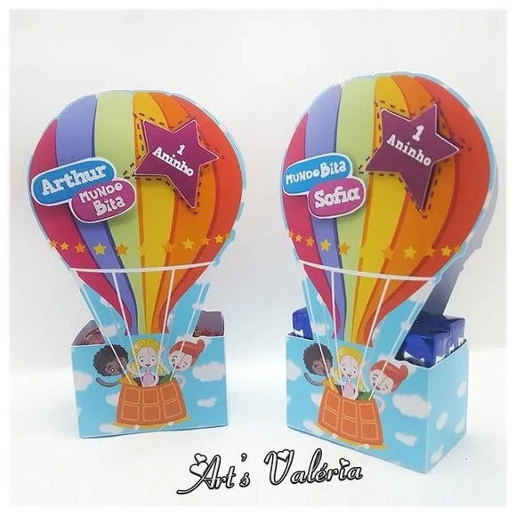 Caixa Balão para Doces Mundo Bita