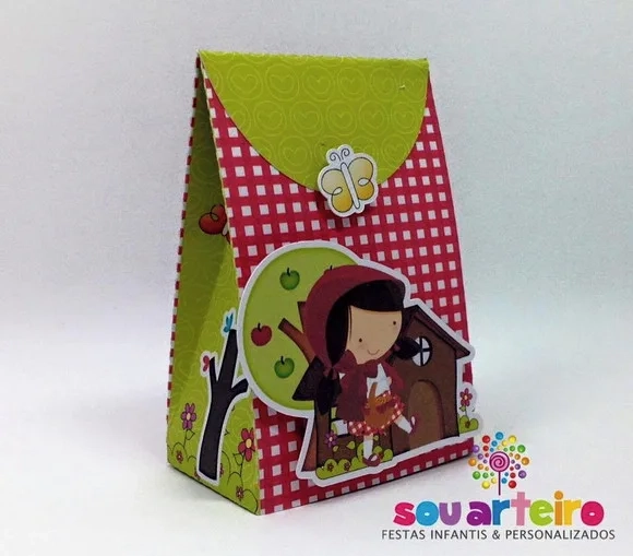 Kit 30 Lembrancinha Chapeuzinho Vermelho