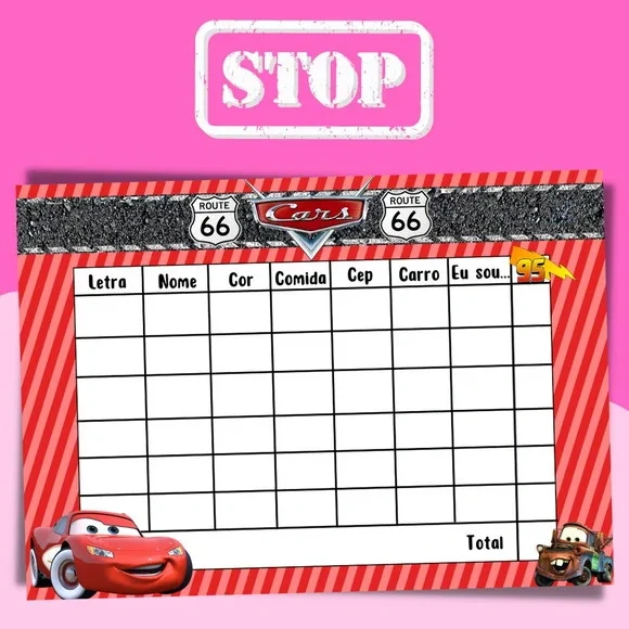 Jogo do Stop ( Conhecido Como Adedanha)