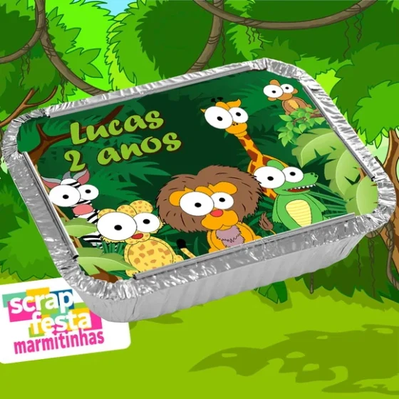 Marmitinha Personalizada Festa Safari
