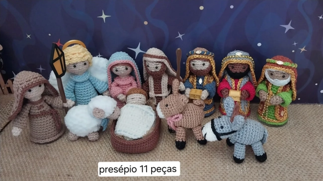 Presépio Amigurumi 11 peças