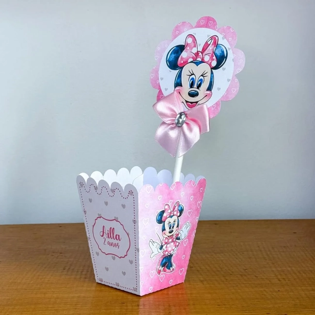 PEGUE E MONTE - Centro de Mesa MINNIE - Decoração de Festa | Lembrancinhas | Aniversário | Personalizados