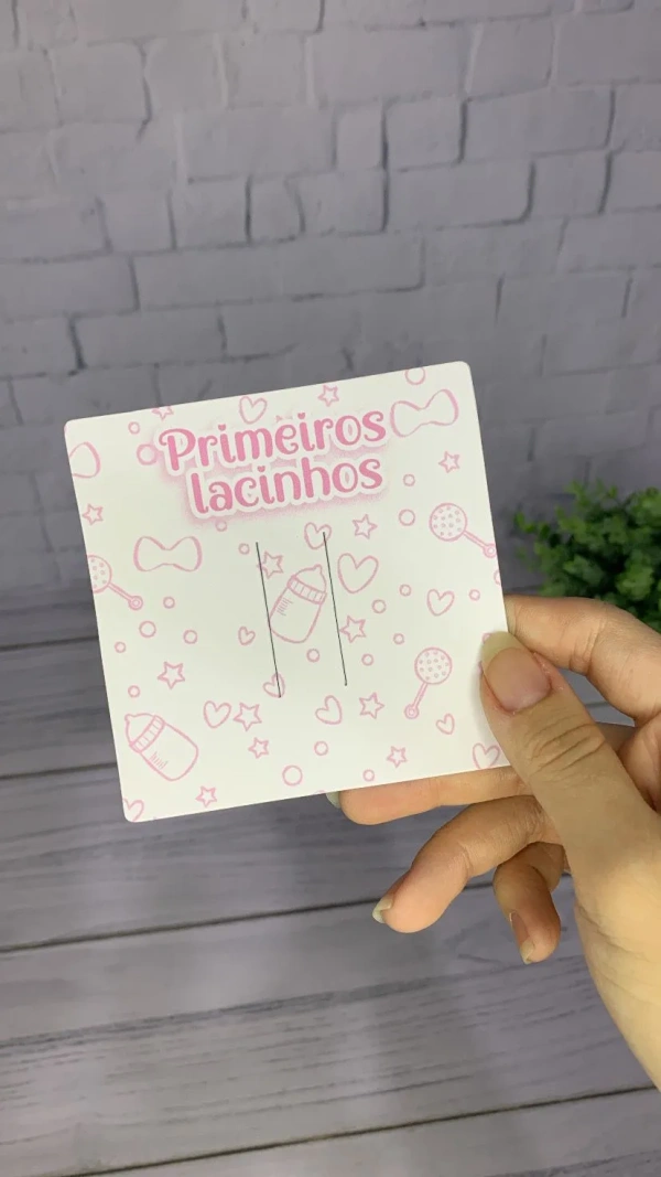Tags 9x9 Personalizada para 1 bico de pato/Hair Clips ou Laços - Offset 240g