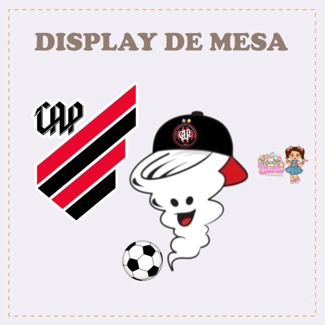 Kit Festa Só Um Bolinho ATHLETICO PR - Decoração de Festa