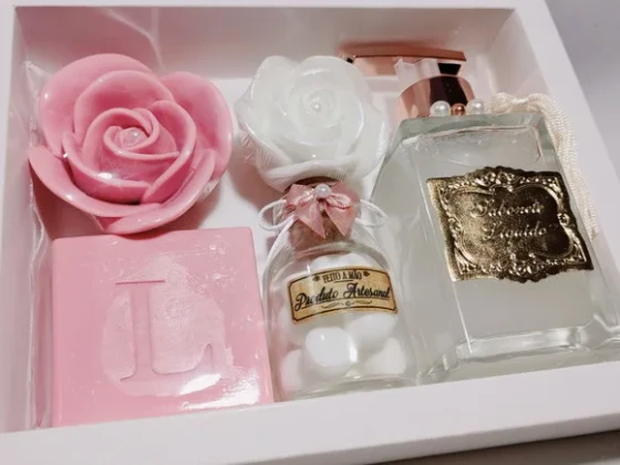 Presente Personalizado, Sabonete Líquido Luxo com Sabonetes
