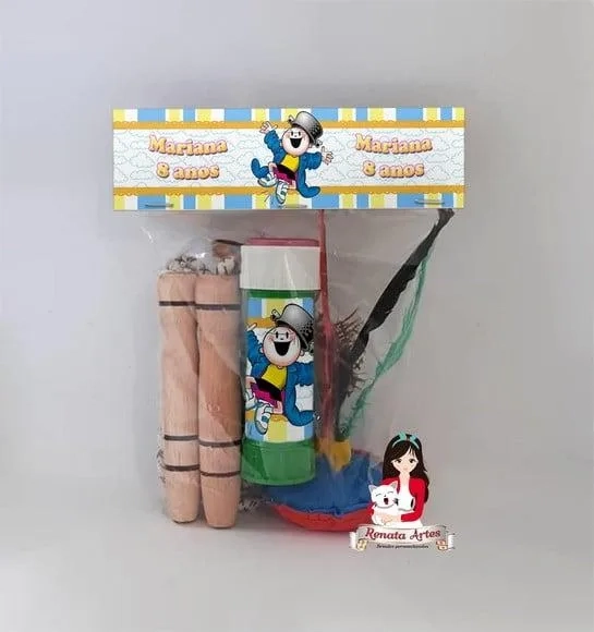 Kit Lembrancinha com Bolha de Sabão Menino Maluquinho