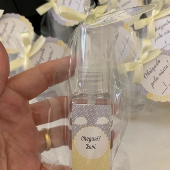 Álcool 70% Spray Lembrancinha Maternidade