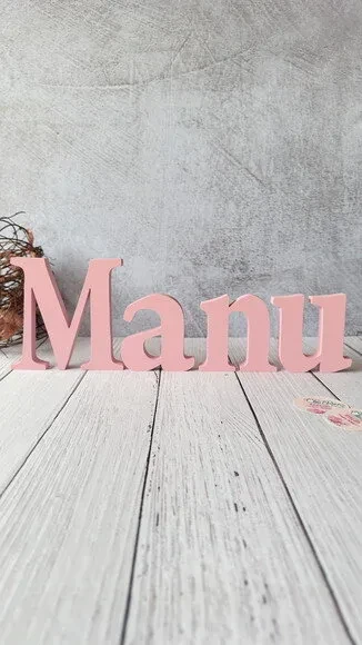 Decoração Bebê - Letras Decorativas mdf - Letras Bastão