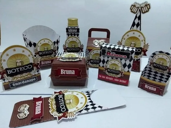 Kit 30 Lembrancinhas Boteco