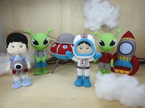 Kit Astronauta em Feltro