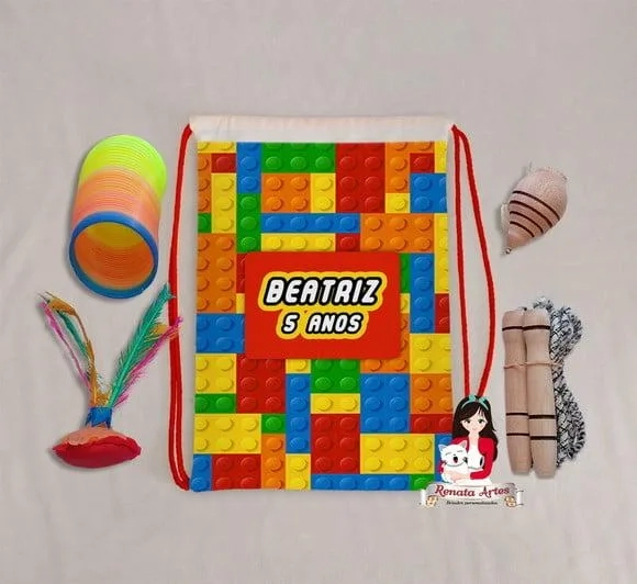 Mochila Boa Infância Tema Lego