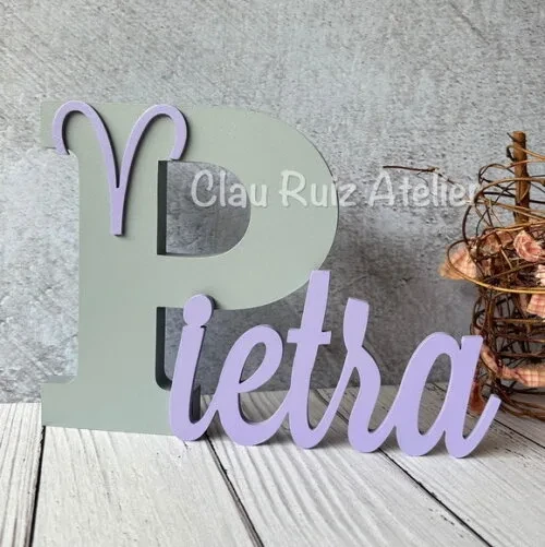 Áries Nome Personalizado Decoração de Quarto Signos