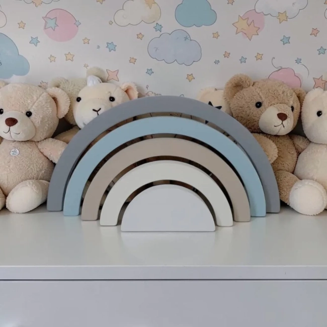 Arco iris de mdf decorativo/ Enfeite de festa, decoração pra quarto de bebe.