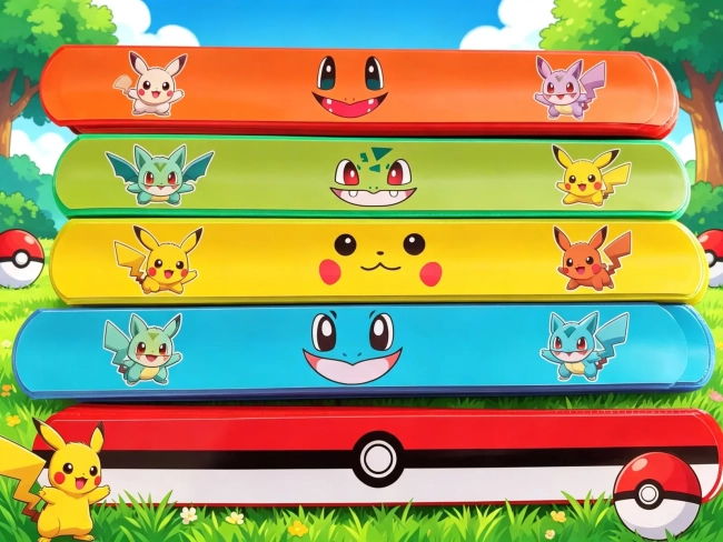 Pulseira Bate e Enrola Personalizada do Pokemon