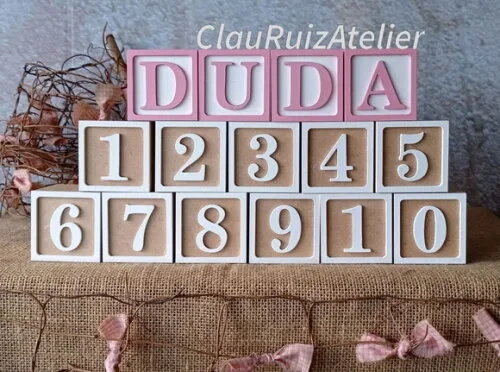 Cubos Toy Story 6x6cm Mesversário + Nome
