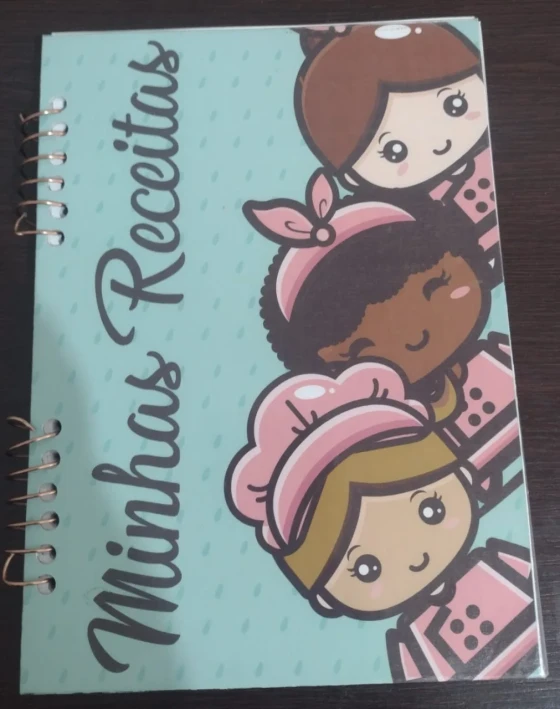 Caderno de receita personalizado