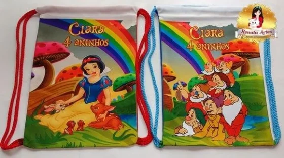 Mochila Branca de Neve e os 7 Anões
