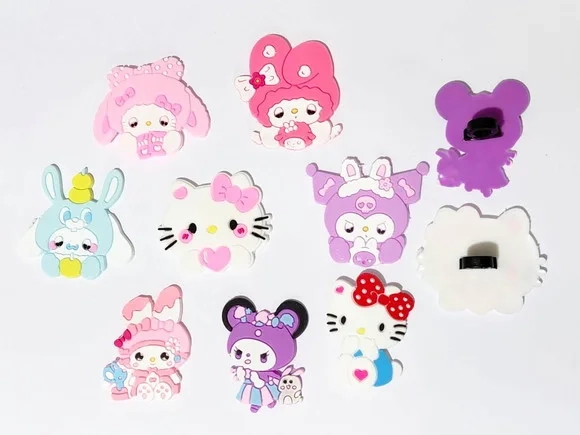 Ponteira P/lápis Turma Hello Kitty 5cm Pacote com 8 Unidades