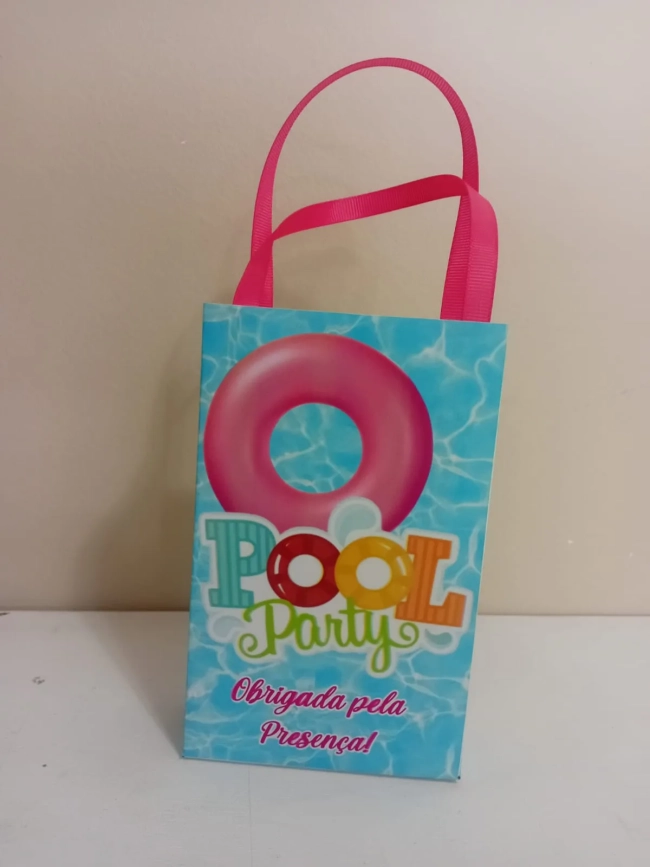 Sacolinhas Personalizadas Pool Party para Lembrancinhas