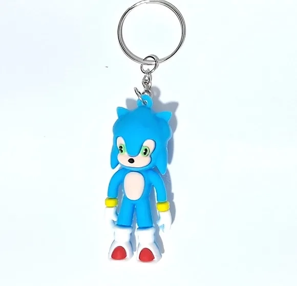 Chaveiro Sonic 3d Emborrachado Pacote com 2 Unidades