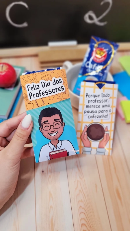 Porta Café - lembrancinha dia dos professores