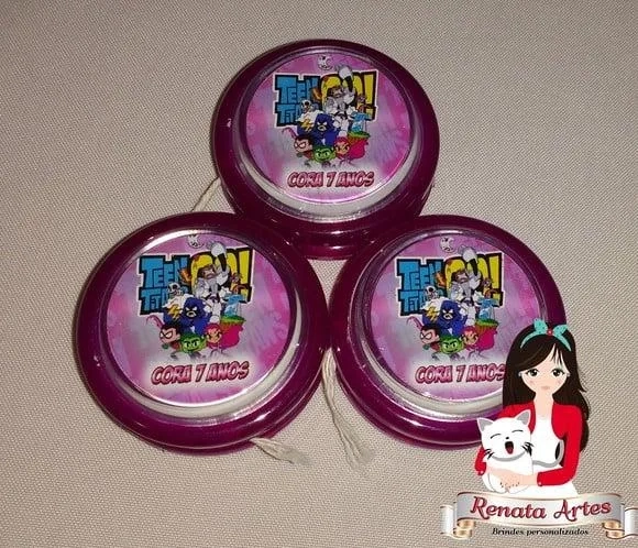 Ioiô Personalizado Jovens Titãs Rosa