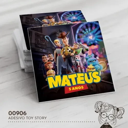 Adesivo Quadrado Toy Story - 00906