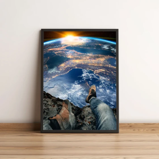 Quadro Visão da Terra no Espaço 105