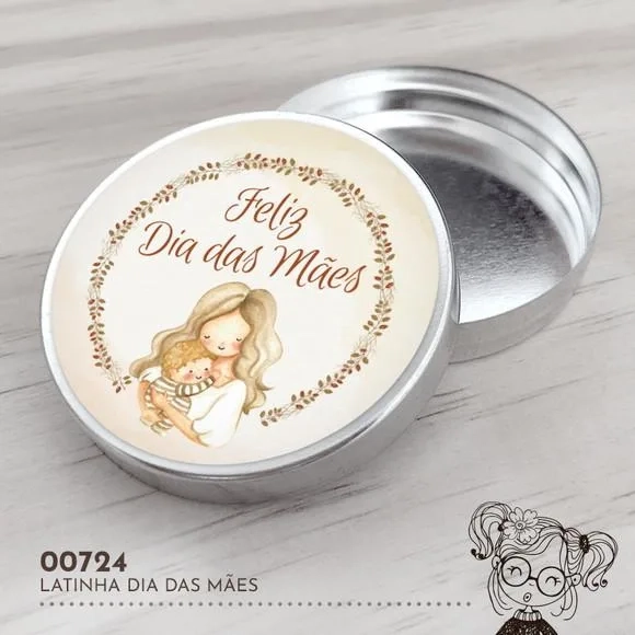 Latinha Adesivada Dia das Mães - 00724
