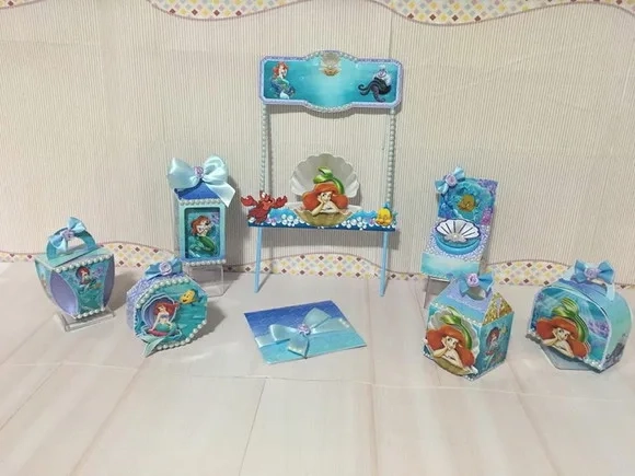 Kit 60 Lembrancinhas Ariel