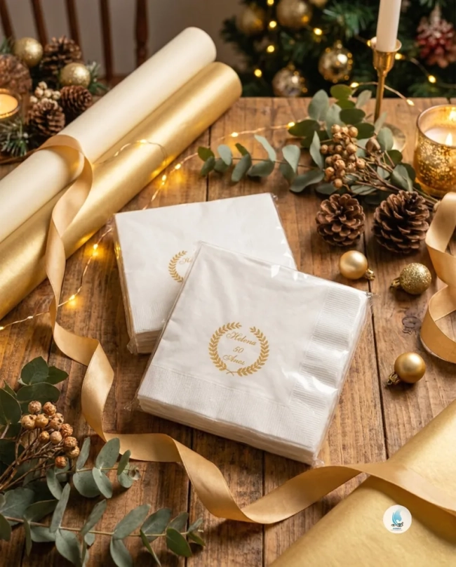 Guardanapo de Papel Coquetel Personalizado com sua Arte