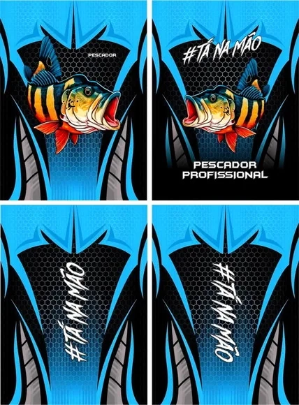 Arte Vetor Camisa Pesca-mod-0090