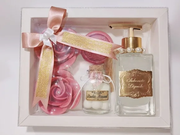 Presente Personalizado, Sabonete Líquido Luxo com Sabonetes