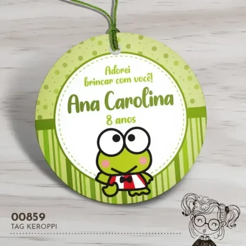 Tag Redonda Keroppi - 00859