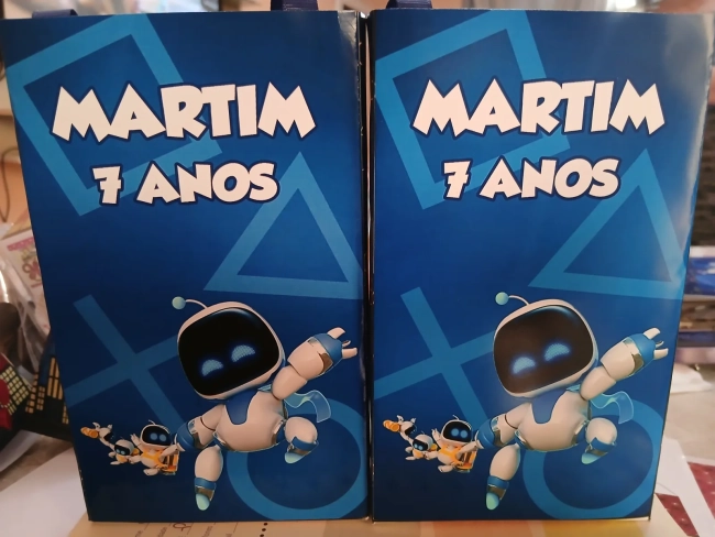 Sacolinha Personalizada para Lembrancinha Astro Boot