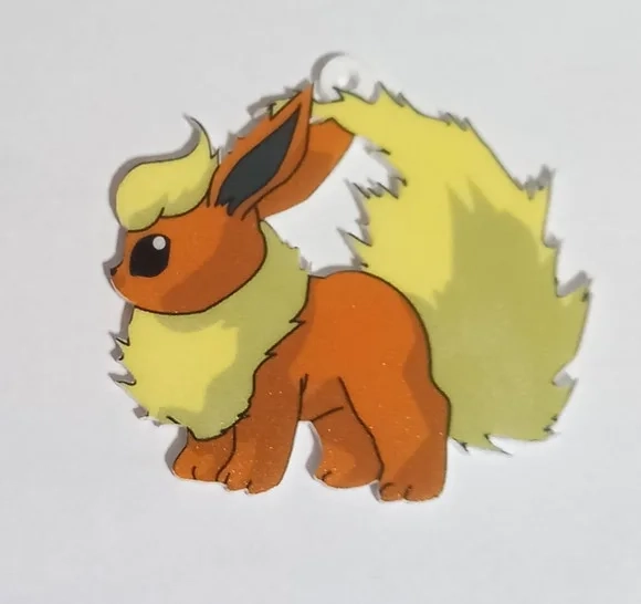 Pingente Pokémon Eevee Evolution Acrilico Uv- 3 Unidades