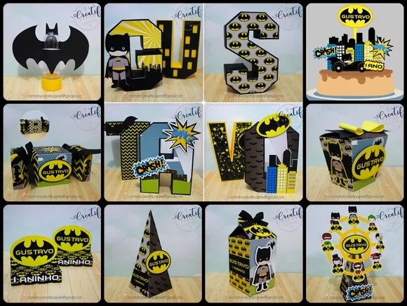 Kit 60 Lembrancinhas Batman