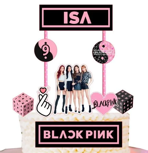 Topo de Bolo BlackPink