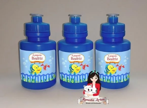 Squeeze Personalizado Pequena Sereia Ariel