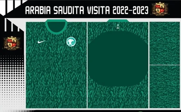 Vetores Camisa Arabia Saudita Visita 2022-2023