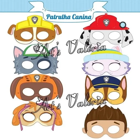 Máscara Da Patrulha Canina - Cada