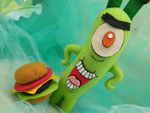 PLANKTON de feltro - Bob Esponja