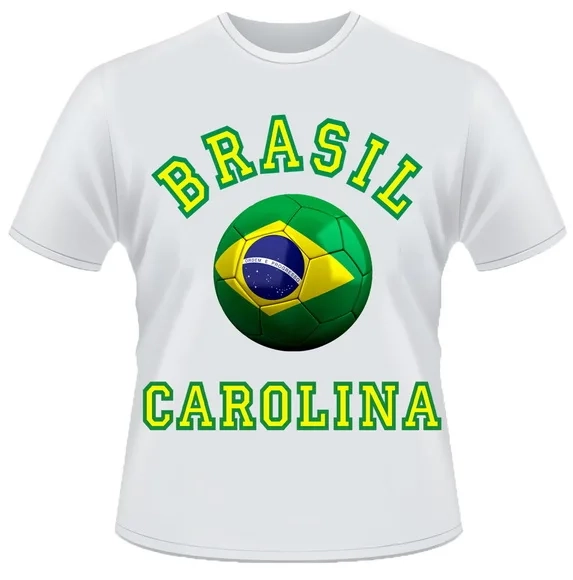 Camiseta Brasil Seu Nome na Copa Seleção 2022