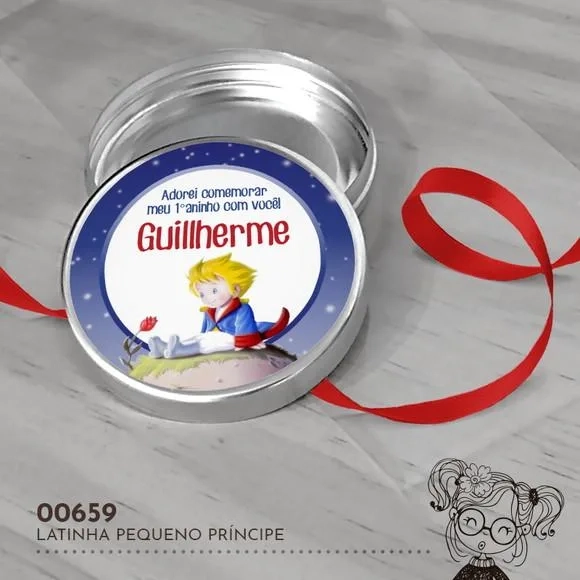 Latinha Adesivada Pequeno Príncipe - 00659