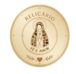 Relicário Fé e Amor
